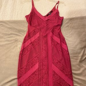 Guess lace red dress
